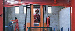 High speed dock door system